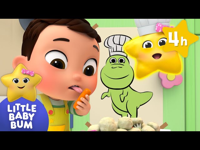 Munch it Crunch it! Vegetable Song⭐ Four Hours of Nursery Rhymes by LittleBabyBum