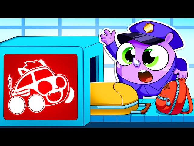 Safety Rules in Airport || Where is My Police Siren? Kids Songs by Baby Cars