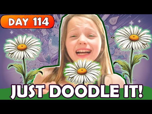 Daisy, One Day One Doodle, day 114, How to doodle a daisy