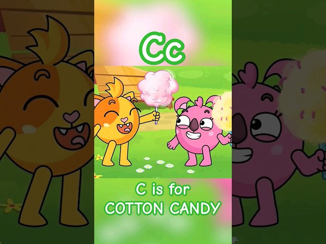 C is for Cotton Candy! Learn ABC with Baby Cars #babycars #abc #cottoncandy