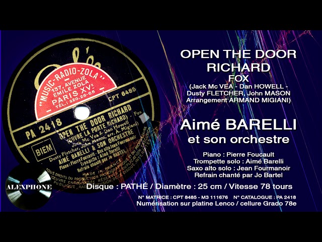 Aimé BARELLI : OPEN THE DOOR RICHARD