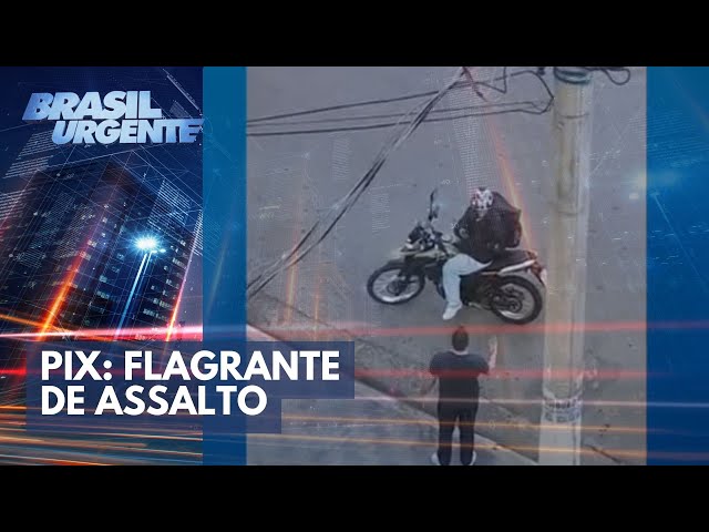 Flagrante de assalto e tiro na direção da testemunha | Brasil Urgente