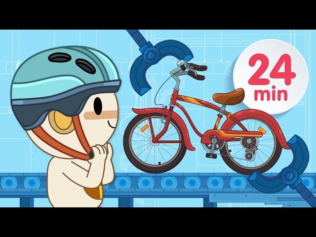 Bicycle Car Garage & More | Finley's Factory | Cartoons For Kids