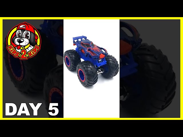 GIVEAWAY - Day 5 🎄12 Days of Christmas (Hot Wheels Monster Truck Toys Spider-Man 2099) #Shorts