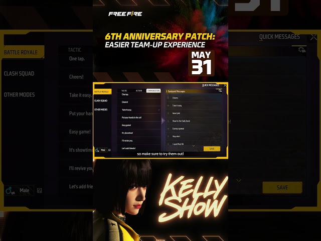 Kelly Show S3 EP3 - Easier team up experience | Free Fire NA