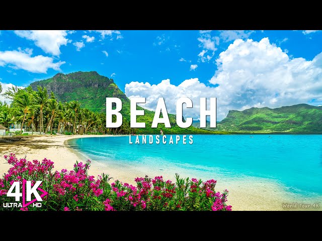 Beach 4K - Scenic Relaxation Film With Relaxing Music