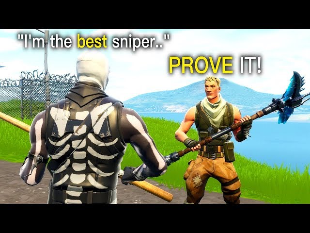 i left fill on in playground and acted like I was the Best Sniper in Fortnite..
