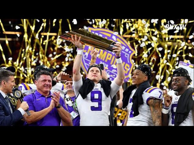 QB 조 버로우가 이끄는 LSU 타이거즈, 2020 College Football Playoff National Championship 우승 / 영문 자막  - RNX tv