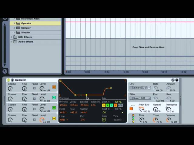 #41 Laser Effects with Operator :: Ableton Live