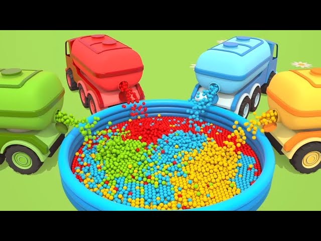 Learn colors for kids with Helper Cars! Car cartoons full episodes. Kids learning videos & animation