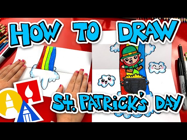 How To Draw St Patricks Day Folding Surprise + Challenge Time