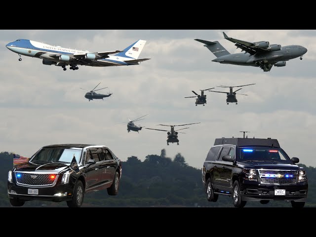 President Joe Biden's helicopters, planes and motorcades - BEST OF 2023