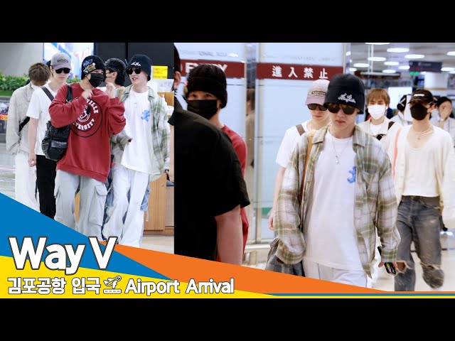 [4K] 웨이션브이, 시크하게 눈빛 맞춤~(입국)✈️'WayV’ Airport Arrival 2024.7.2 Newsen