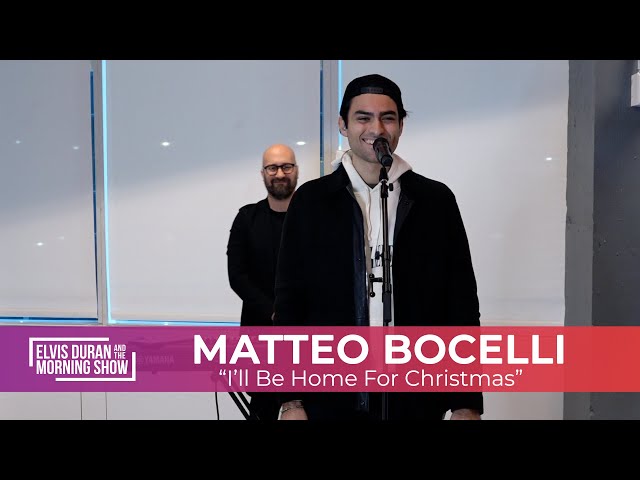 Matteo Bocelli - "I'll Be Home For Christmas" | Elvis Duran Live