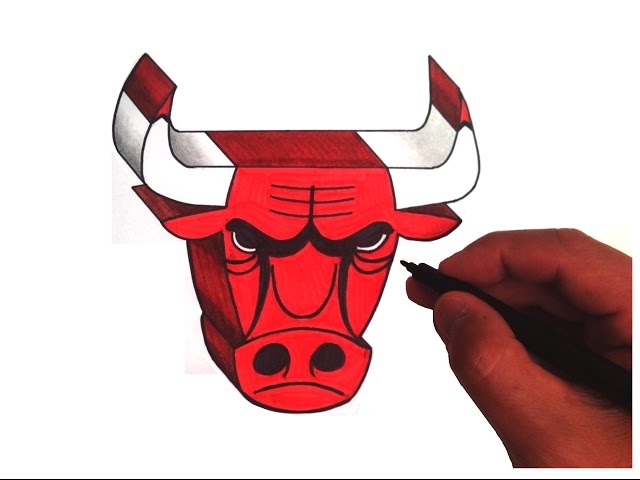 How to Draw the Chicago Bulls Logo in 3D