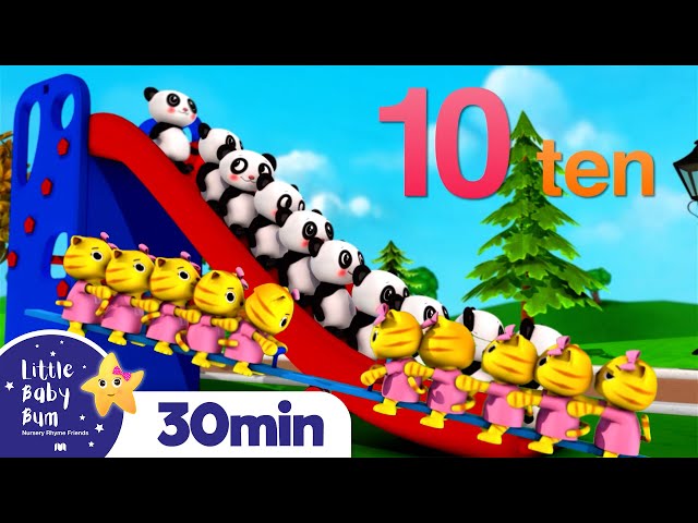 10 Little Animals | Kittens, Pandas, and Monkeys +Nursery Rhymes and Kids Songs | Little Baby Bum
