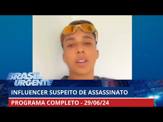 Nino Abravanel: influencer suspeito de matar assassino do avô | Brasil Urgente - 29/06/2024