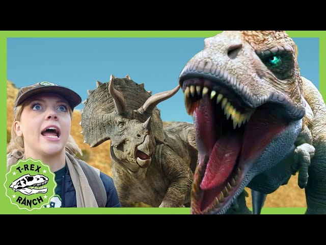 NEW! T-Rex is King! Tussle with a Triceratops Song - T-Rex Ranch Dinosaur Videos