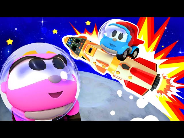Lea the Truck builds a Spaceship | Cartoons for kids - Leo the Truck cartoon & trucks for kids