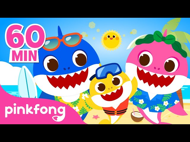 Baby Shark Summer Remix and more | Shark Family Special | +Compilation | Pinkfong Songs for Children