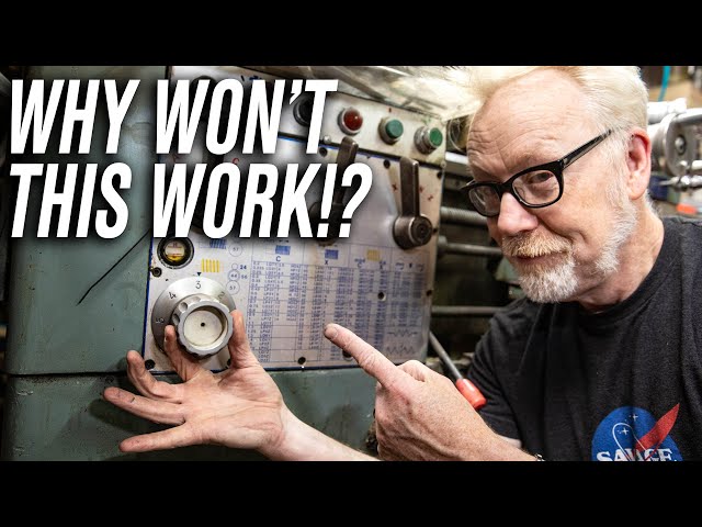 Adam Savage Stumped by This Mystery Lathe Problem