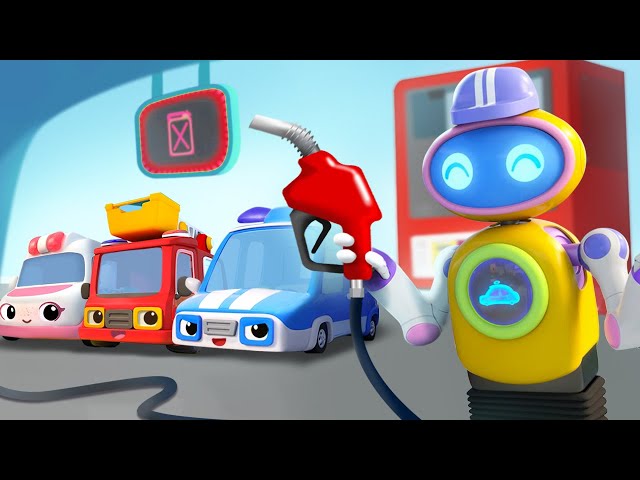 Police Car is out of Gas🚔| Fire Truck, Ambulance | + More Kids Songs | Neo's World | BabyBus
