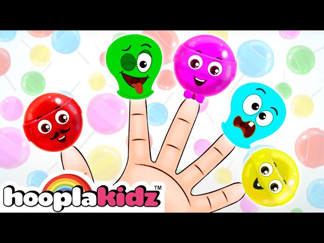 🍭Colorful Lollipop Baby Finger Family Songs | HooplaKidz 🍭