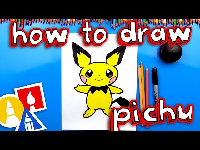How To Draw Pichu Pokemon - NEW BLUE TABLE