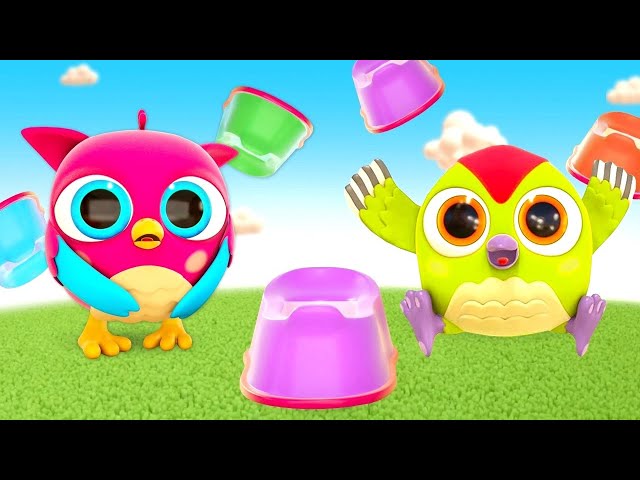 The Potty Training song for babies with Hop Hop the Owl Song for kids & toddler songs.