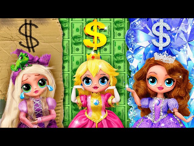Rich, Broke and Giga Rich Princesses / 30 LOL OMG DIYs