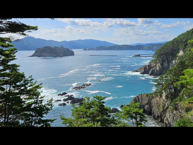 Йодогахама живописный пляж в Японии / Jodogahama Beach, Japan Oct.2023