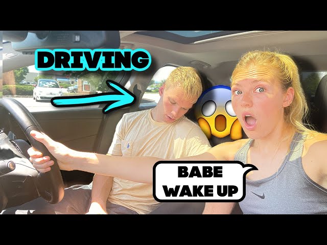 PASSING OUT WHILE DRIVING PRANK ON GIRLFRIEND!!