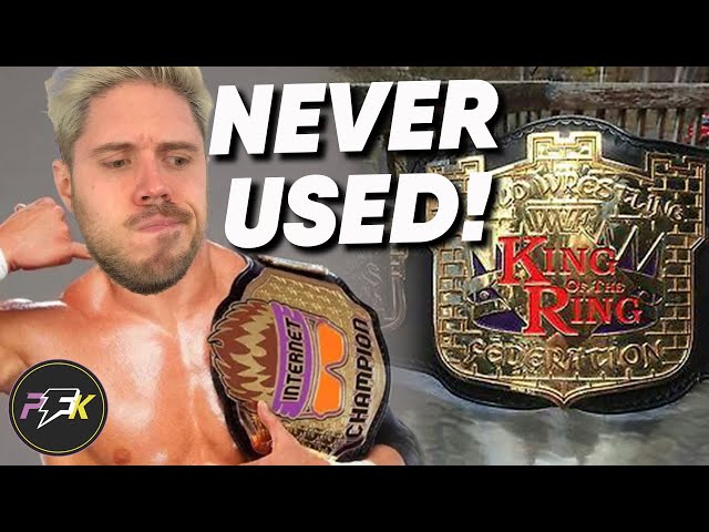 10 Wrestling Title Belts That Never Made It To TV | partsFUNknown