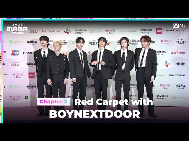 [#2023MAMA] Red Carpet with BOYNEXTDOOR (보이넥스트도어) | Mnet 231129 방송