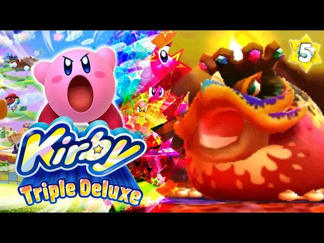 PYRIBBIT, USE FLAMETHROWER!!! | Kirby: Triple Deluxe Walkthrough Part 5