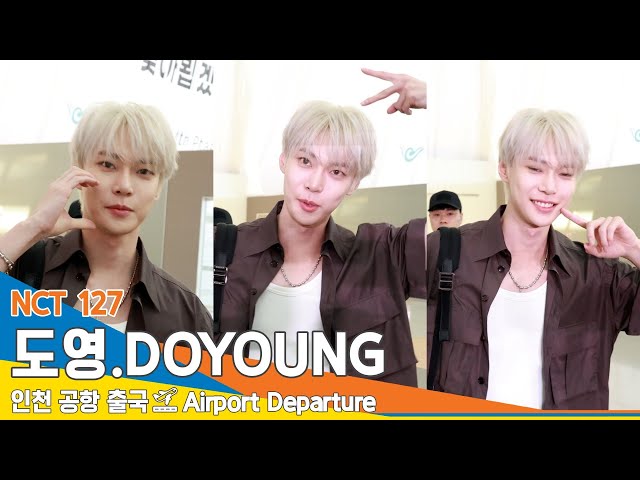 [4K] NCT 127 '도영', '심쿵' 3단 콤보~ (출국)✈️'DOYOUNG' Airport Departure 2024.6.13 #Newsen