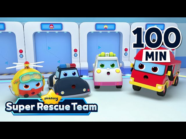 [2023 BEST] Super Rescue Team ALL Songs & Cartoons | Pinkfong Car Videos for Children