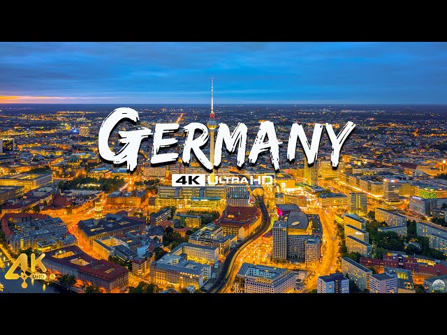 Germany 4K ULTRA HD - Scenic Relaxation Film With Relaxing Piano Music - City Scapes 4K