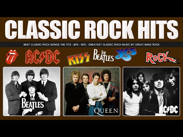 Guns N Roses, Queen, ACDC, Metallica, Aerosmith, Bon Jovi, U2 🔥🔥 Best Classic Rock Songs 70s 80s 90s