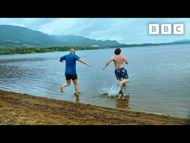 Zainib, Mobeen, a stranger and a lake | Race Across The World - BBC