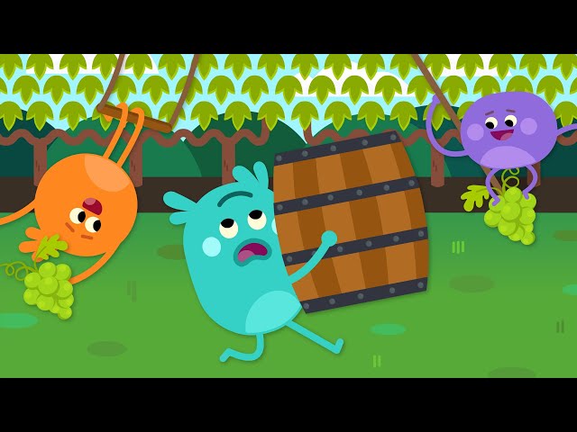 Gooshing Green Grape Juice | Funny Bouncy Chefs! | The Bumble Nums