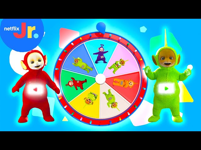 Teletubbies Mystery Wheel of Silly Songs! 🎶 | Teletubbies | Netflix Jr