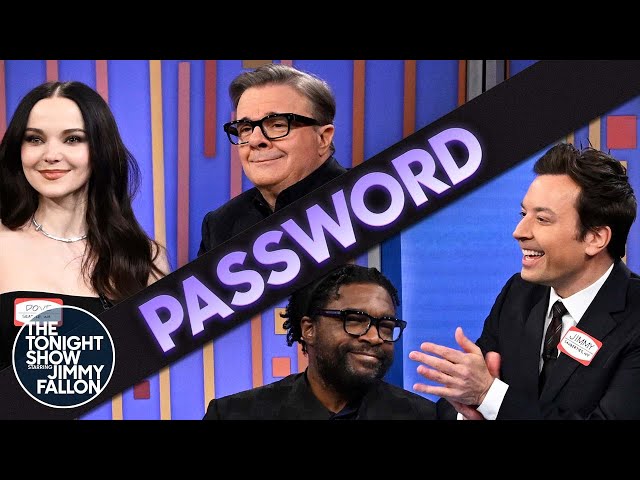 Password with Nathan Lane and Dove Cameron | The Tonight Show Starring Jimmy Fallon