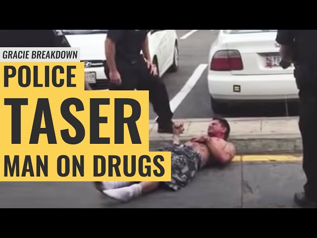 WARNING: Police Taser Man on Drugs at McDonald's (Gracie Breakdown)