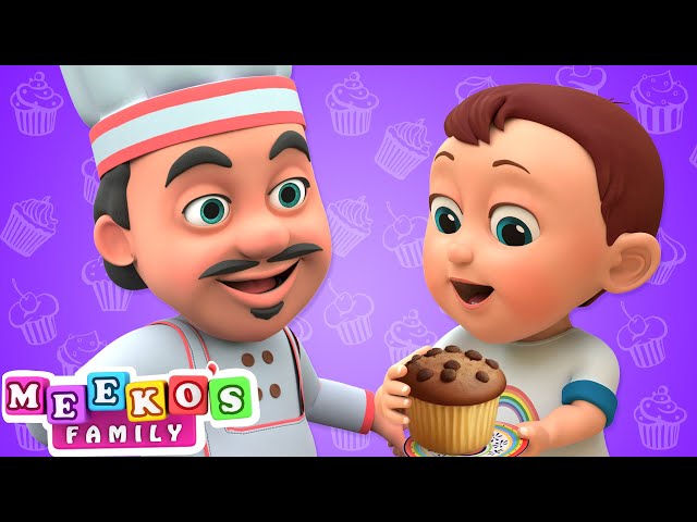 The Muffin Man 🧁😻 | Nursery Rhymes for Kids | Meeko's Family