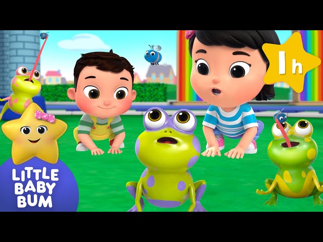 Five Little Speckled Frogs ⭐ LittleBabyBum Nursery Rhymes - One Hour of Baby Songs