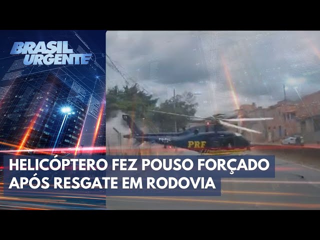 Nova imagem mostra queda de helicóptero da PRF | Brasil Urgente