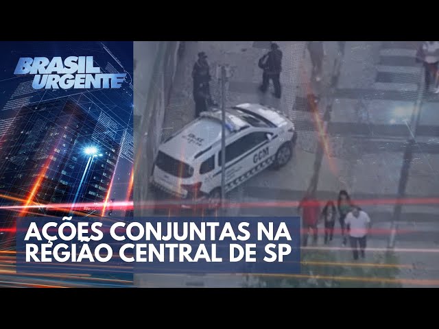 Inspetor da GCM fala de ação no Centro de SP | Brasil Urgente
