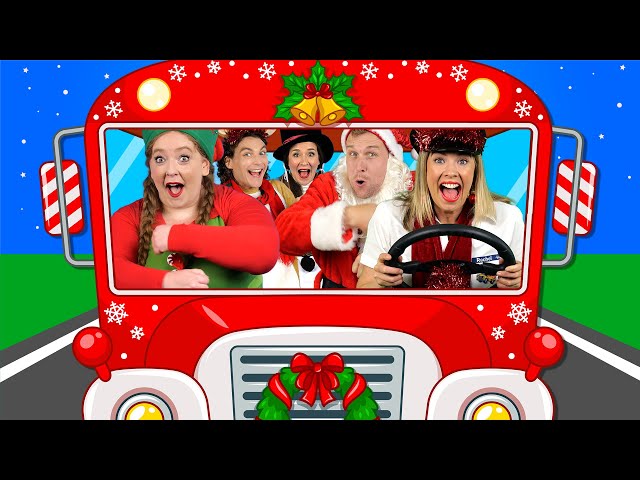 Wheels on the Bus (Christmas) - Kids Nursery Rhymes