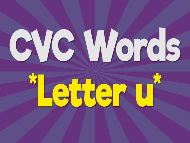 CVC Words | Letter u | Consonant Vowel Consonant | Phonics Song | Jack Hartmann